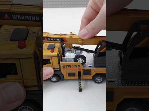 Diecast crane truck unboxing asmr review #diecast #truck