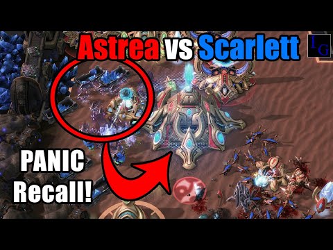 Emergency RECALL Disaster! (Astrea vs Scarlett) | StarCraft 2 SC2 Professional Game Pro Match