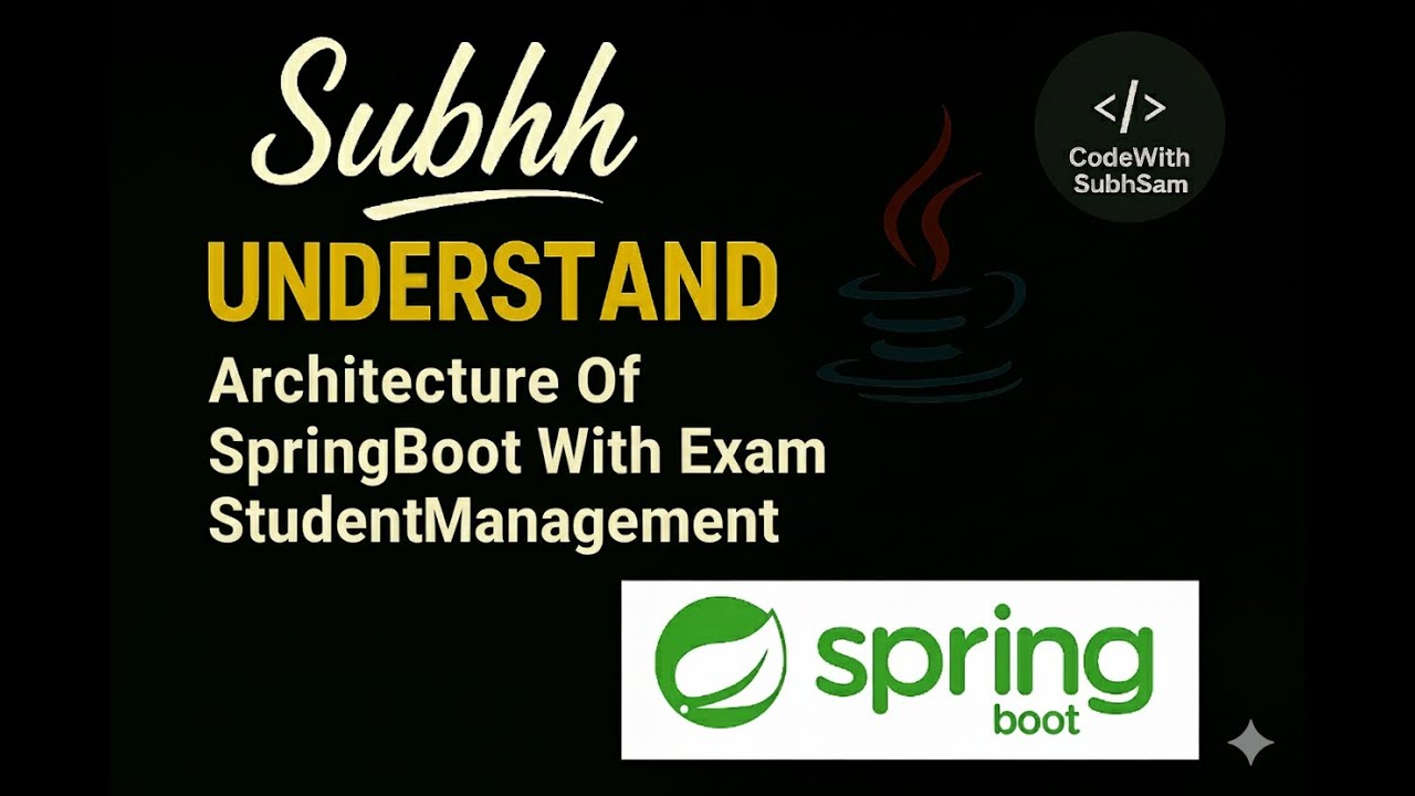 5 . 🚀 Spring Boot Architecture Explained | Student Management System Example