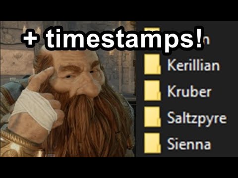 Exploring new dialogue (Kerillian briefings, new Bardin invention, Isha and witchery)