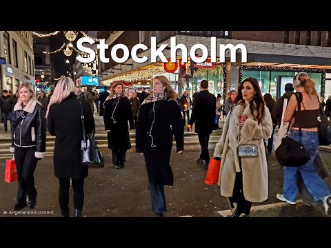 Stockholm: Holiday Evening Walk.