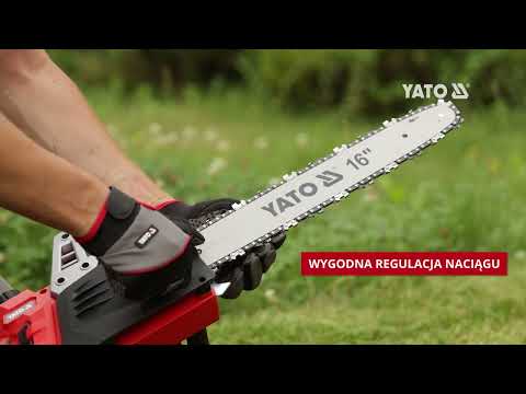 Пила ланцюгова електромережева 230 В YATO: 2,4 кВт, шина- 16"/40 см, 56 ланок [2]