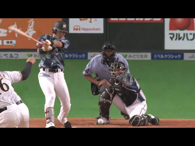 【6回表】均衡を破った!! マリーンズ・藤岡の先制タイムリー!! 2018/8/14 F-M