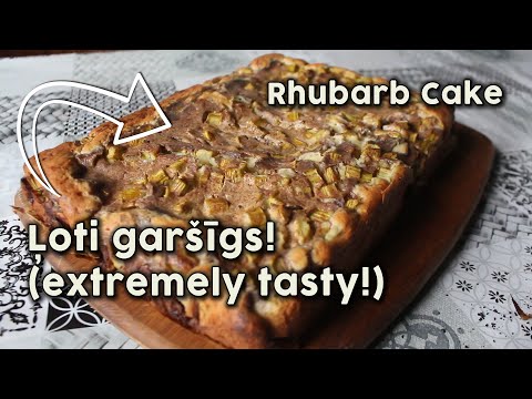 Rhubarb Cake Recipe Latvian Style - Extremely Tasty