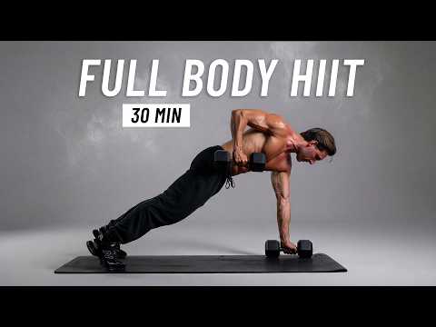 30 Min Full Body Dumbbell HIIT Workout - Strength Training & Fat Burn at Home