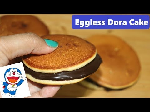 केवल 5 मिनट में बनाएं डोरा केक तवे पर | Eggless Dora Cake Recipe | Kids Favorite Cake Recipe