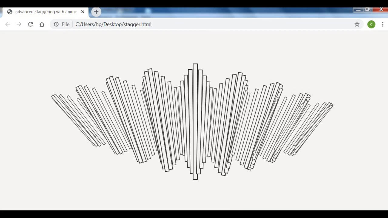 advance staggering with anime js || full tutorial from coding web