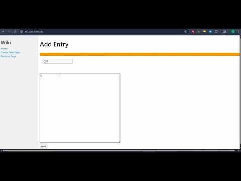 Project 1 Wiki| CS50 Web Development with Python and JavaScript