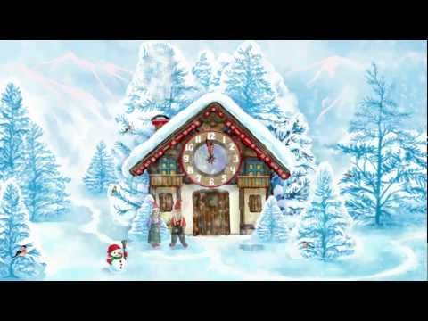 Christmas House Clock widget Video