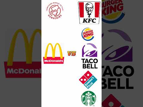 Mcdonalds vs kfc | burger king | taco bell | dominos pizza | star bucks #vs