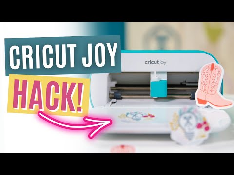 THE CRICUT JOY HACK YOU NEED! | Print Then Cut Stickers With Cricut Joy