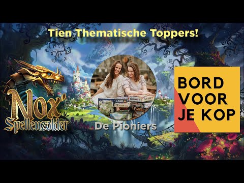 Tien Thematische Toppers met Bord voor je Kop & de Pioniers