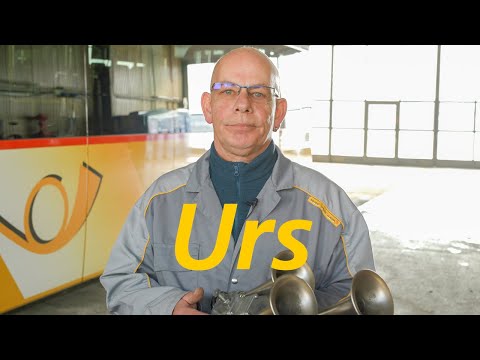 Urs Brönnimann, PostAuto-Fahrer und verantwortlich für den Unterhalt der Posthörner