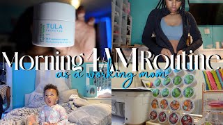 4AM WORKING MOM MORNING ROUTINE: *realistic ' productive* | gym + reset + hygiene & work ft. momcozy