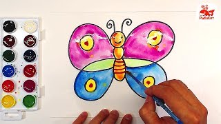 Как нарисовать бабочку акварелью поэтапно - Видео онлайн