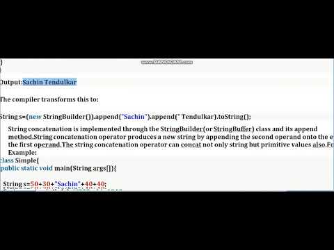 String Concatenation Java Tutorial 28
