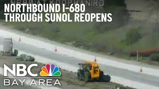 Northbound I-680 in Sunol Reopens After Weekend Closure