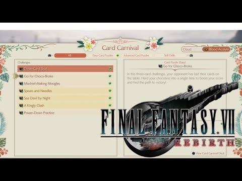 FF7 Rebirth Card Carnival Guide(Costa Del Sol Queen's Blood)