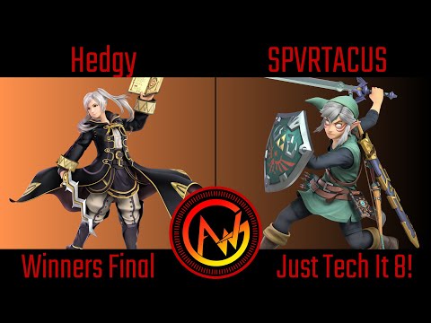 AWG Just Tech It 8 Winners Final - Hedgy (Robin) Vs SPVRTACUS (Link) Smash Ultimate - SSBU