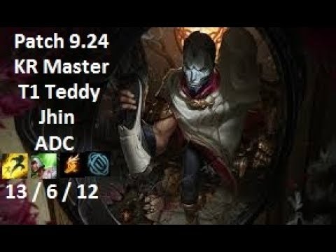 T1 Teddy - Jhin vs Ezreal - KR Master