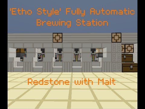 Automated Industrial Brewing Station - 'Etho Style' - Minecraft 1.7.2
