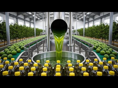 Massive Scale Avocado Oil Production Process & Factory Line