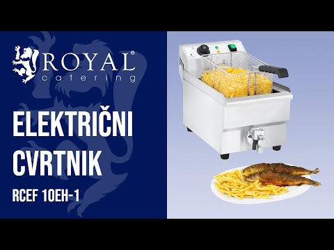 videoposnetek - Električni cvrtnik - 10 l z odtočno pipo