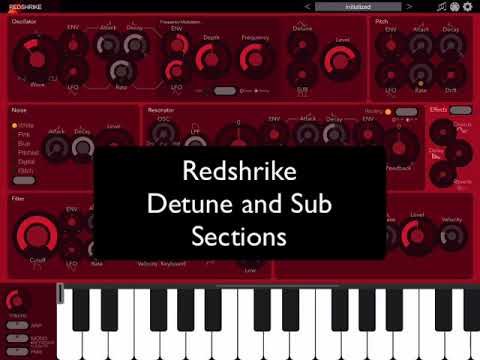 iPad iOS Redshrike Synthesizer - tutorial 1