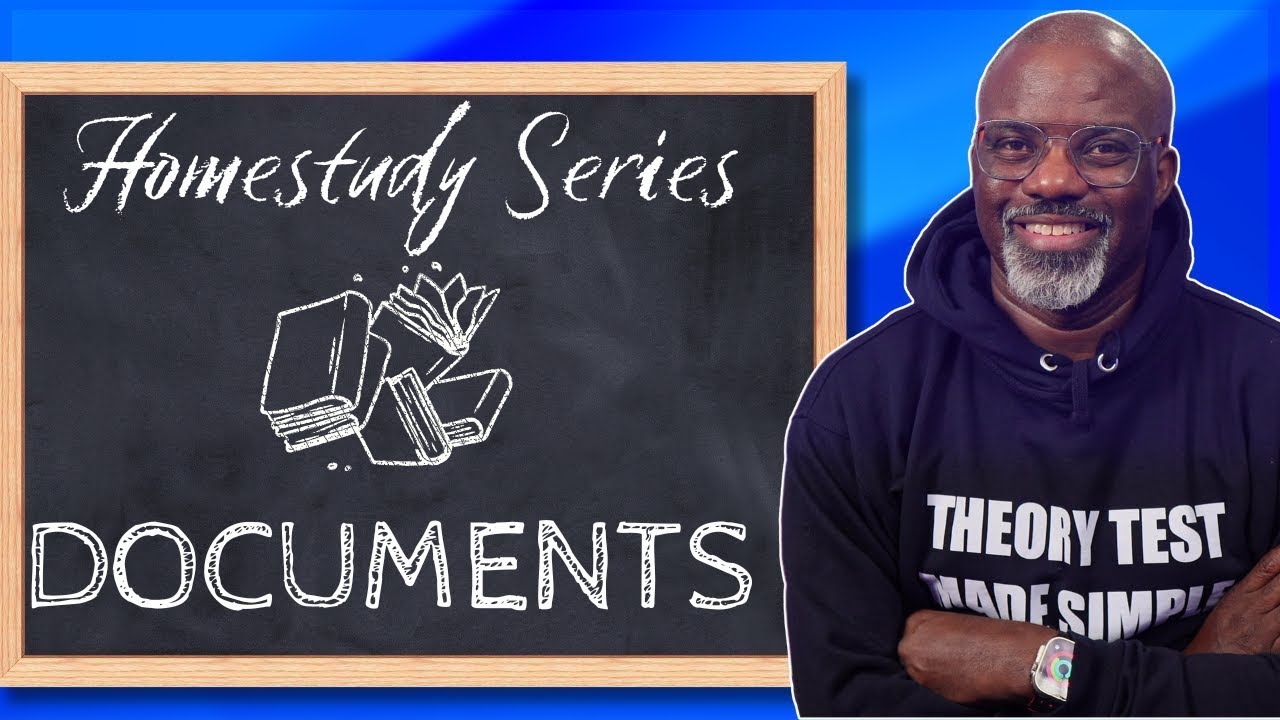 'Documents' Explained (No More Confusion!) Driving Theory UK