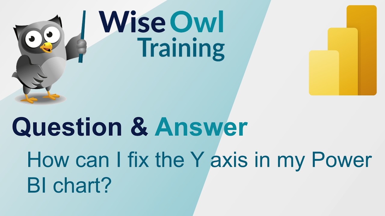 Wise Owl Answers - How can I fix the Y axis in my Power BI chart?