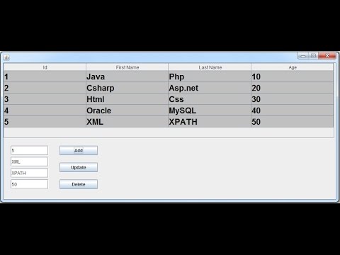 Java - How To Add And Update A Row To JTable From JTextField + Delete Row In Java [With Source Code] Video