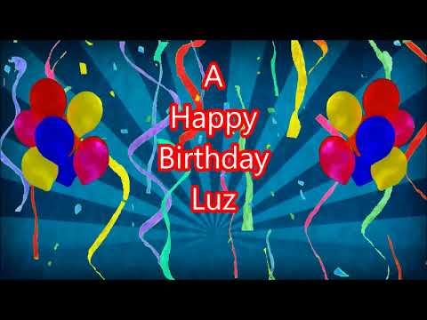 Luz Happy Birthday blue sunbeam
