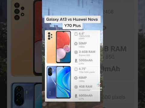 Samsung Galaxy A13 vs. Huawei Nova Y70 Plus