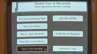 Video thumbnail for Apple Macintosh 128k (1984) Start Up and Demonstration by Jason's Macintosh Museum