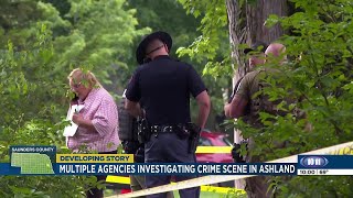 Multiple agencies investigating crime scene in Ashland