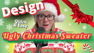 CREATE Your Own Ugly Christmas Sweater Design in MINUTES with Canva 2026