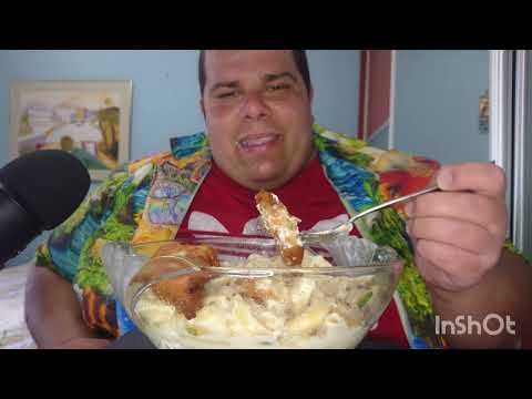 Tasty,🙂Delicious Greek Dinner🍝 Mac and Cheese and Fried🐟 Fish.ASMR,MUKBANG.ENJOY!!(Takling)😊