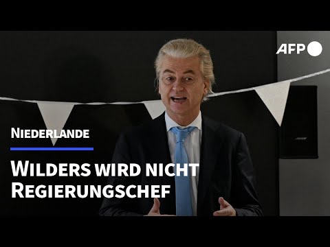 Niederlande: Rechtspopulist Wilders verzichtet auf Amt des Regierungschefs | AFP