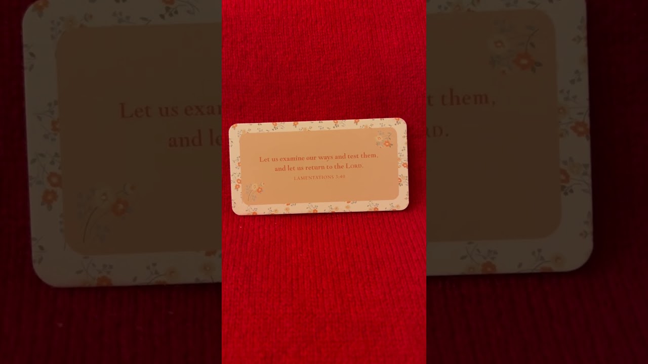 Lamentations 3:40 — 101 Prayers from the Bible - Christian Art Gifts - Amazon #Jesus