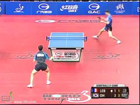 2012 World Tour Brazil Open. Semi Finals:LEBESSON Emmanuel (FRA) vs OH Sangeun (KOR)