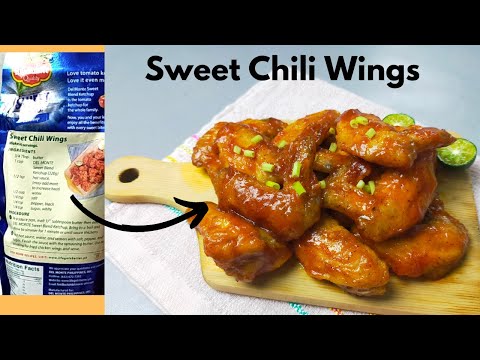 (Sinubukan natin ang recipe sample sa likod ng Ketchup packaging) - Sweet Chili Wings