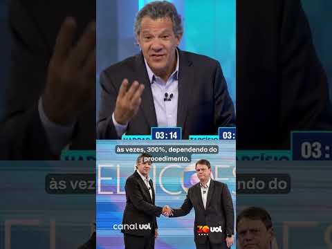 Em debate na Globo contra Tarcísio, Haddad fala sobre intolerância religiosa contra católicos