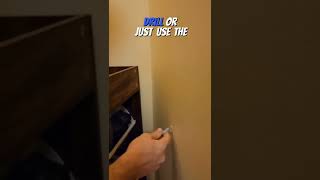 How to secure a dresser to the wall #handyman #viral #howto #amazonfinds