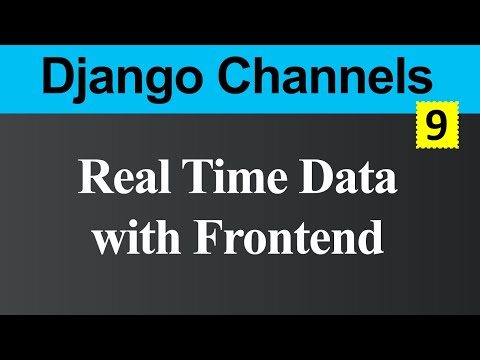 Real Time Data with Frontend Example in Django Channels Hindi