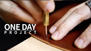 My most recommended project for leathercraft beginners | Easy & Simple