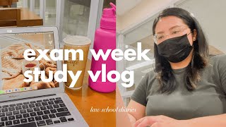law school diaries ⚖️ midterms week study vlog