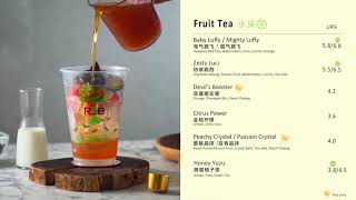 R&B 巡茶 MENU: Fruit Tea