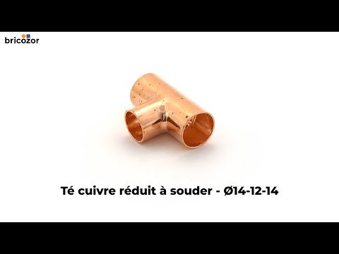 Té cuivre réduit à souder - FFF VIEGA