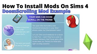 How To Install DoomScrolling Mod For Sims 4 | 2025