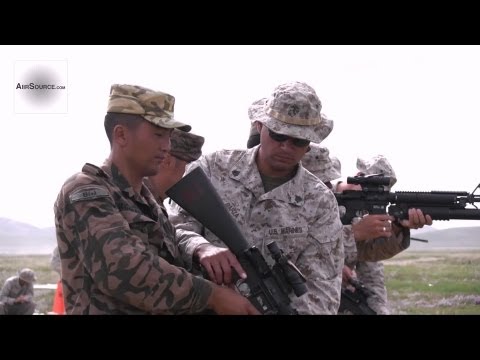 Non-lethal Live Fire - U.S. Marines, Mongolian Armed Forces in NOLES. 1/3